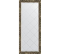 Зеркало EVOFORM с гравировкой в багетной раме - старое дерево с плетением 70 мм (63x153 см) BY 4135