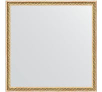 Зеркало EVOFORM в багетной раме - витое золото 28 mm (58x58 cm) 0606