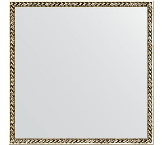 Зеркало EVOFORM в багетной раме - витая латунь 26 mm (58x58 cm) 0617 1