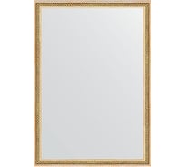 Зеркало EVOFORM в багетной раме - витое золото 28 mm (48x68 cm) 0623