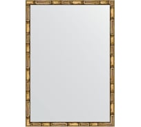 Зеркало EVOFORM в багетной раме - золотой бамбук 24 mm (47x67 cm) 0626