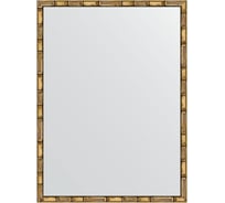 Зеркало EVOFORM в багетной раме - золотой бамбук 24 mm (57x77 cm) 0643