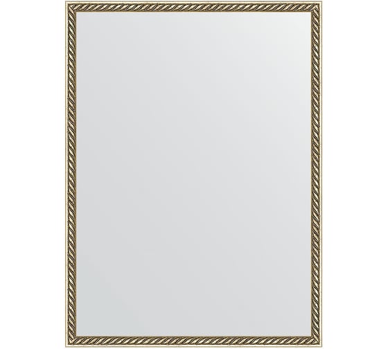 Зеркало EVOFORM в багетной раме - витая латунь 26 mm (58x78 cm) 0651
