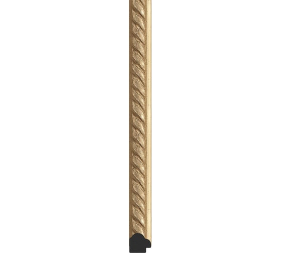 Зеркало EVOFORM в багетной раме - витая латунь 26 mm (58x78 cm) 0651
