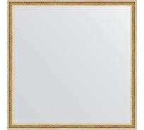 Зеркало EVOFORM в багетной раме - витое золото 28 mm (68x68 cm) 0657