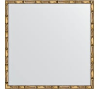 Зеркало EVOFORM в багетной раме - золотой бамбук 24 mm (67x67 cm) 0660