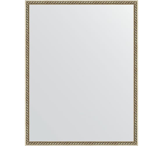 Зеркало EVOFORM в багетной раме - витая латунь 26 mm (68x88 cm) 0686 1