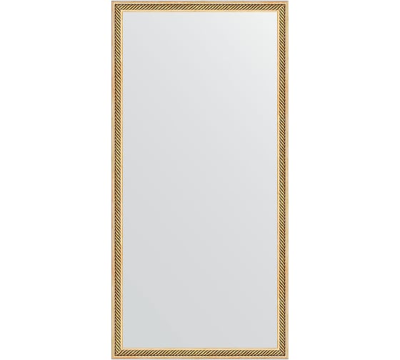 Зеркало EVOFORM в багетной раме - витое золото 28 mm (48x98 cm) 0692 1