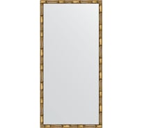 Зеркало EVOFORM в багетной раме - золотой бамбук 24 mm (47x97 cm) 0695