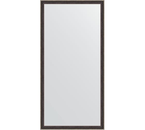 Зеркало EVOFORM в багетной раме - витой махагон 28 mm (48x98 cm) 0693 1