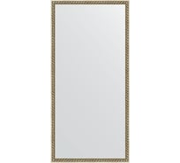 Зеркало EVOFORM в багетной раме - витая латунь 26 mm (48x98 cm) 0703