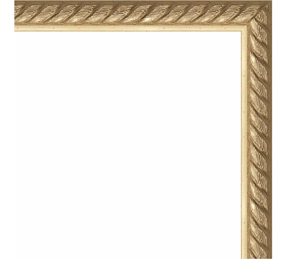 Зеркало EVOFORM в багетной раме - витая латунь 26 mm (48x98 cm) 0703