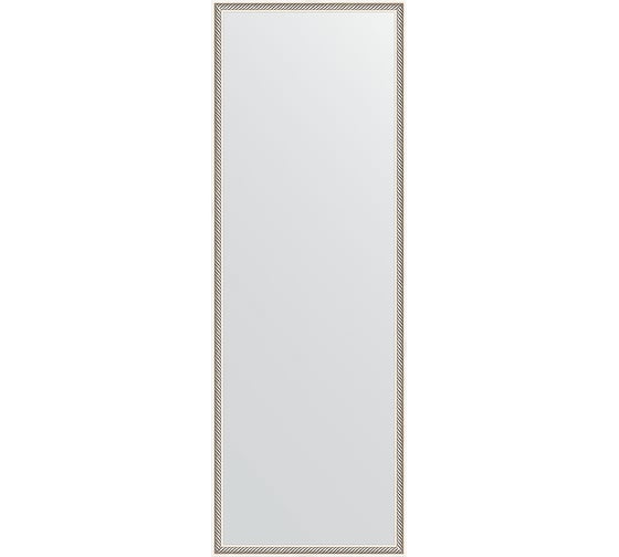 Зеркало EVOFORM в багетной раме - витое серебро 28 mm (48x138 cm) 0708 1