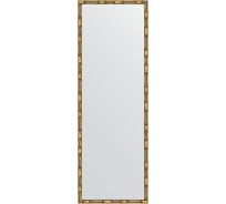 Зеркало EVOFORM в багетной раме - золотой бамбук 24 mm (47x137 cm) 0712