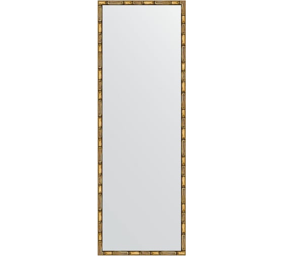 Зеркало EVOFORM в багетной раме - золотой бамбук 24 mm (47x137 cm) 0712 1