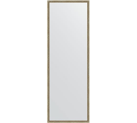 Зеркало EVOFORM в багетной раме - витая латунь 26 mm (48x138 cm) 0720
