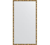 Зеркало EVOFORM в багетной раме - золотой бамбук 24 mm (57x107 cm) 0729