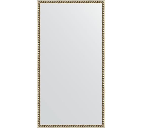 Зеркало EVOFORM в багетной раме - витая латунь 26 mm (58x108 cm) 0737