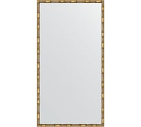 Зеркало EVOFORM в багетной раме - золотой бамбук 24 mm (67x127 cm) 0746