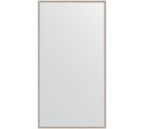 Зеркало EVOFORM в багетной раме - витое серебро 28 mm (68x128 cm) 0742