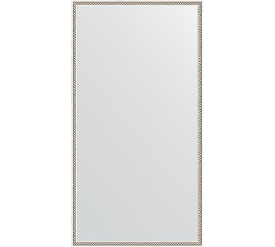 Зеркало EVOFORM в багетной раме - витое серебро 28 mm (68x128 cm) 0742 1