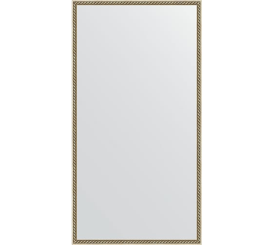 Зеркало EVOFORM в багетной раме - витая латунь 26 mm (68x128 cm) 0754