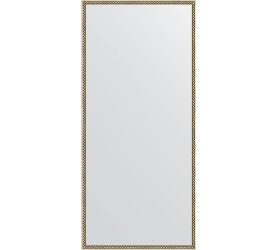 Зеркало EVOFORM в багетной раме - витая латунь 26 mm (68x148 cm) 0771