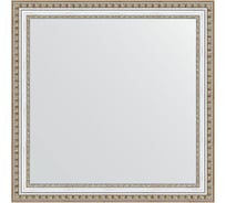 Зеркало EVOFORM в багетной раме - золотые бусы на серебре 60 mm (65x65 cm) 0782