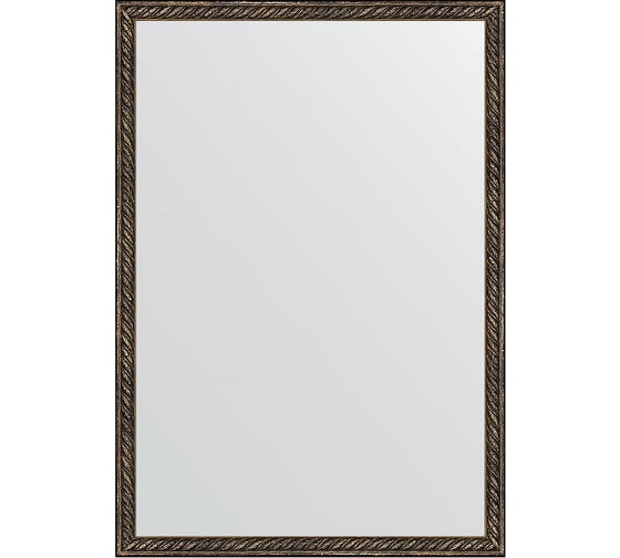Зеркало EVOFORM в багетной раме - витая бронза 26 mm (48x68 cm) 0787 1