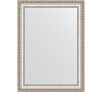 Зеркало EVOFORM в багетной раме - золотые бусы на серебре 60 mm (55x75 cm) 0797