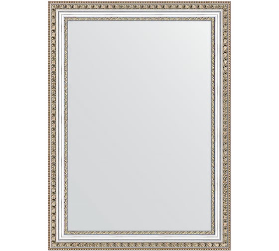 Зеркало EVOFORM в багетной раме - золотые бусы на серебре 60 mm (55x75 cm) 0797 1