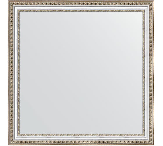 Зеркало EVOFORM в багетной раме - золотые бусы на серебре 60 mm (75x75 cm) 1027 1