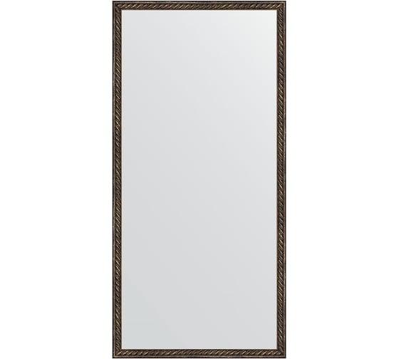 Зеркало EVOFORM в багетной раме - витая бронза 26 mm (48x98 cm) 1047