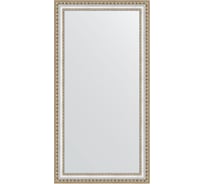 Зеркало EVOFORM в багетной раме - золотые бусы на серебре 60 mm (55x105 cm) 1057