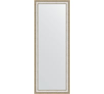 Зеркало EVOFORM в багетной раме - золотые бусы на серебре 60 mm (55x145 cm) 1072