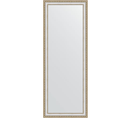 Зеркало EVOFORM в багетной раме - золотые бусы на серебре 60 mm (55x145 cm) 1072 1