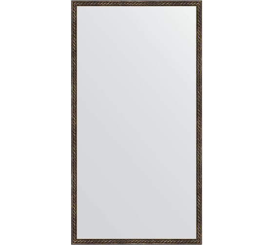 Зеркало EVOFORM в багетной раме - витая бронза 26 mm (58x108 cm) 1077 1
