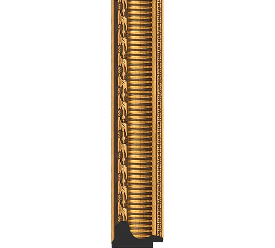Зеркало EVOFORM в багетной раме - золотой акведук 61 mm (74x134 cm) 1103