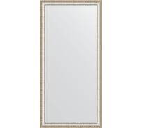 Зеркало EVOFORM в багетной раме - золотые бусы на серебре 60 mm (75x155 cm) 1117