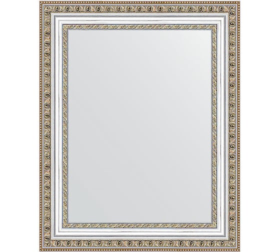 Зеркало EVOFORM в багетной раме - золотые бусы на серебре 60 mm (41x51 cm) 1349 1