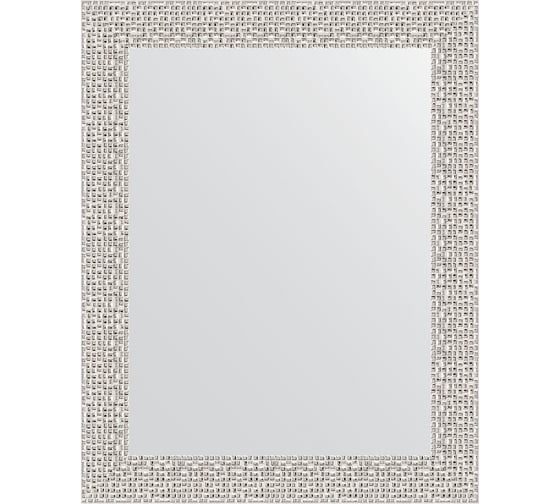 Зеркало EVOFORM в багетной раме - мозаика хром 46 mm (38x48 cm) 3004 1