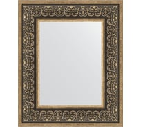 Зеркало EVOFORM в багетной раме - вензель серебряный 101 mm (49x59 cm) 3032