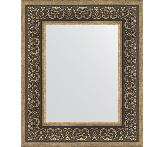Зеркало EVOFORM в багетной раме - вензель серебряный 101 mm (49x59 cm) 3032