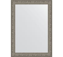 Зеркало EVOFORM в багетной раме - виньетка состаренное серебро 56 mm (54x74 cm) 3040