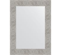 Зеркало EVOFORM в багетной раме - волна хром 90 mm (60x80 cm) 3057