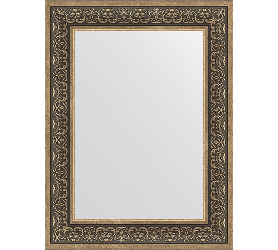 Зеркало EVOFORM в багетной раме - вензель серебряный 101 mm (63x83 cm) 3064 1
