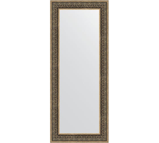 Зеркало EVOFORM в багетной раме - вензель серебряный 101 mm (63x153 cm) 3128