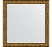 Зеркало EVOFORM в багетной раме - виньетка состаренное золото 56 mm (64x64 cm) 3135