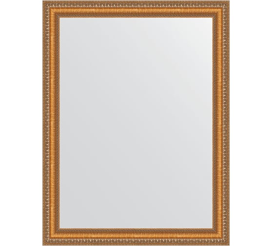 Зеркало EVOFORM в багетной раме - золотые бусы на бронзе 60 mm (65x85 cm) 3170 1