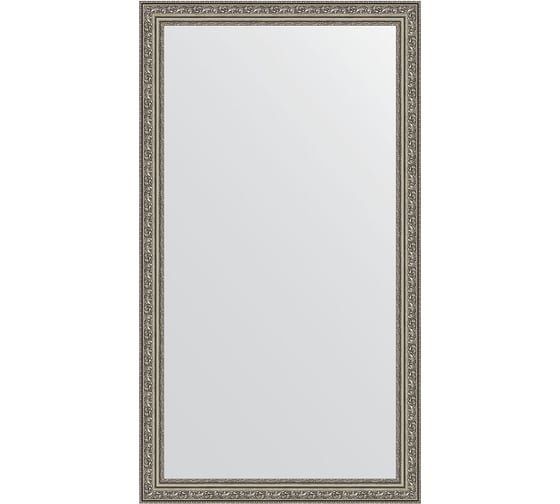 Зеркало EVOFORM в багетной раме - виньетка состаренное серебро 56 mm (64x114 cm) 3200 1